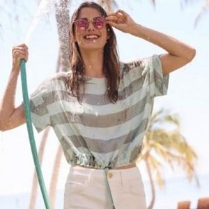 Anthropologie Akemi + Kin Striped Breezy Top